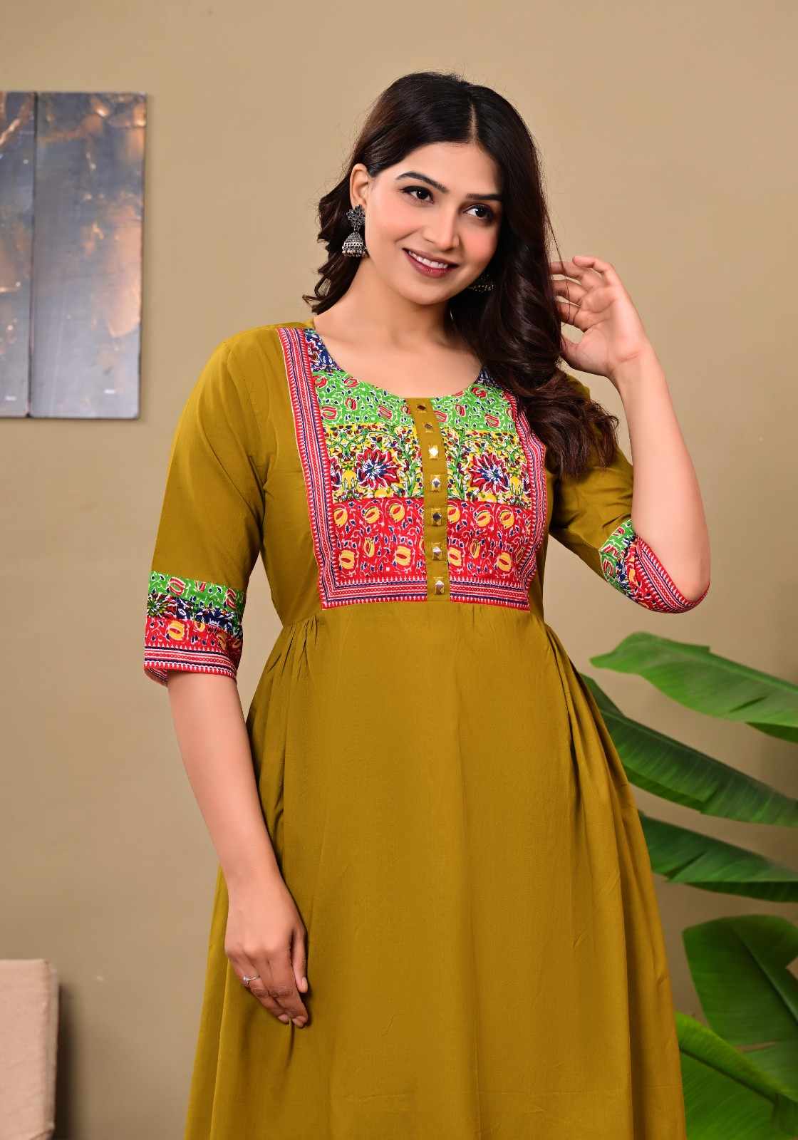 Women Cotton Kurta Pant Set